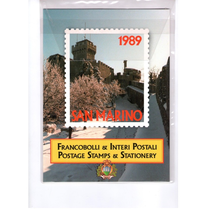 1989 San Marino Libro Ufficiale Annuale delle emissioni Filateliche MNH**