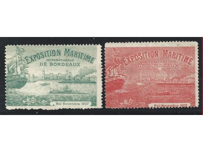 1907 FRANCIA , Esposizione marittima di Bordeaux  (*) senza gomma