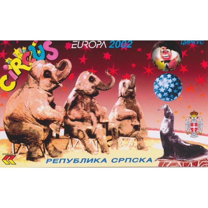 2002 EUROPA CEPT Bosnia Serba Libretto "Circo" MNH**