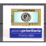 2002 Repubblica Posta Prioritaria 0.77 cent celeste nero grigio n° 2634 MNH**