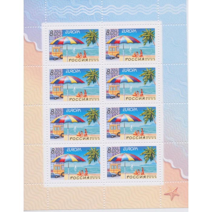 2004 EUROPA CEPT Russia Minifoglio "Le Vacanze"  MNH**