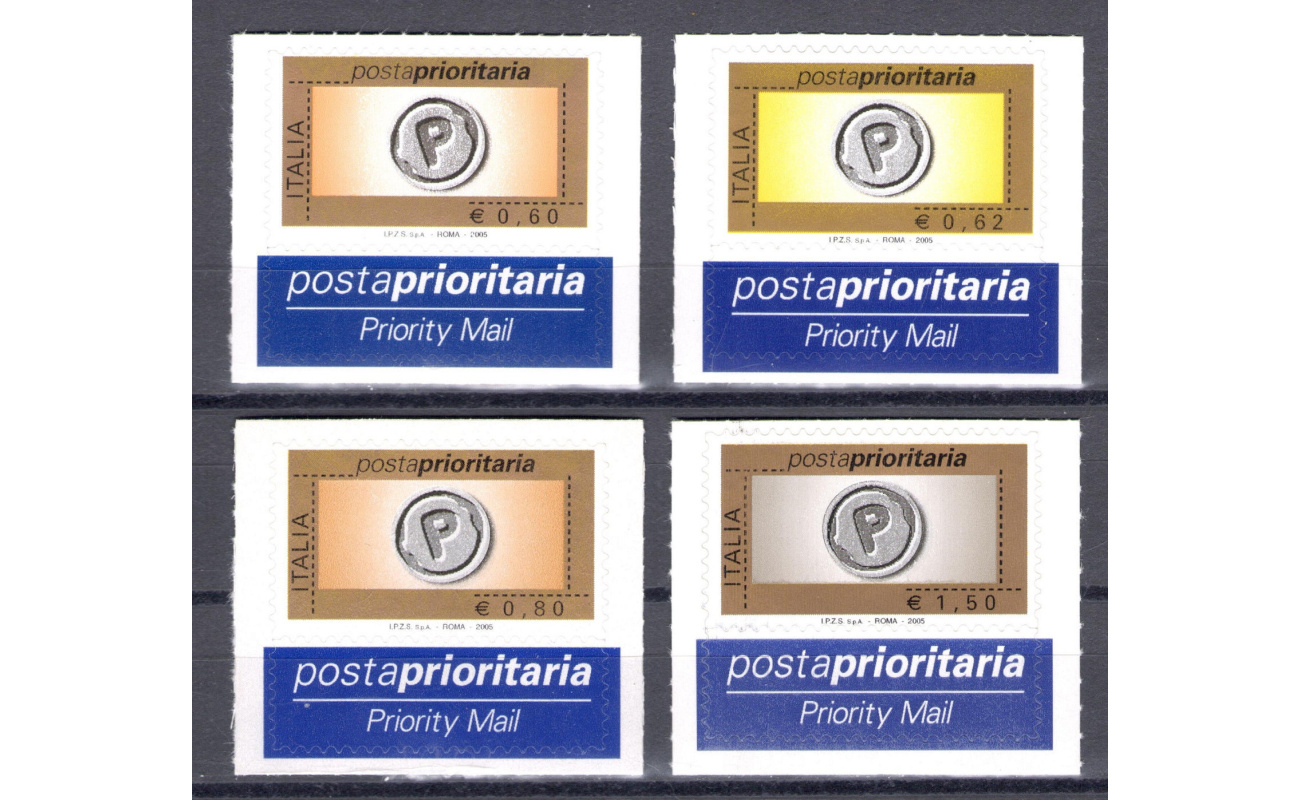 2005 Repubblica Posta Prioritaria Serie Completa 4 valori n° 2904/2907 MNH**