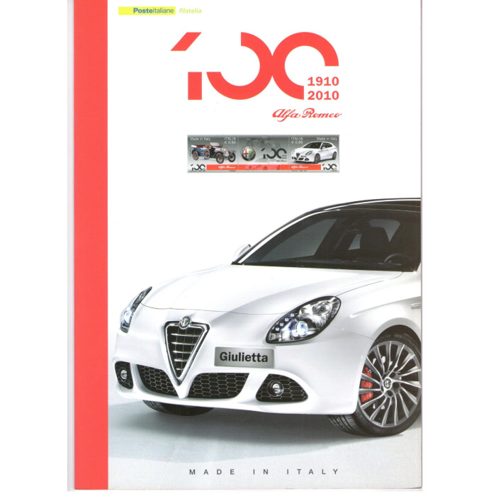 2010 Italia - Repubblica , Folder - Fatto in Italia - Alfa Romeo n° 220 MNH**