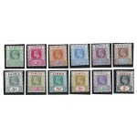1904-06 GAMBIA - Stanley Gibbons n. 57/68  serie di 12 valori - Edoardo VII Effige - MLH*