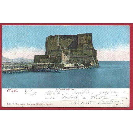 1905 NAPOLI - Il Castel dell'Uovo  VIAGGIATA