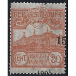 1905 SAN MARINO, n° 46 MNH/** RARA VARIETA' NON CATALOGATA Firma Sorani
