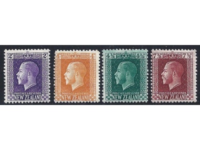 1915-22 NEW ZEALAND  - Yv. n° 149-153-155-157  MLH/*