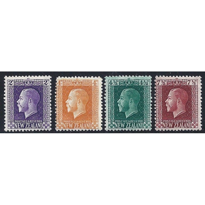 1915-22 NEW ZEALAND  - Yv. n° 149-153-155-157  MLH/*