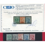 1921 LEVANTE , COSTANTINOPOLI, n° 28/32    MNH**  Certificato Cilio