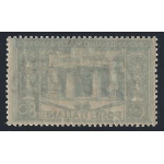 1922 REGNO, n° 130h  80 cent. azzurro  MNH/** DECALCO