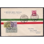 1929 Vaticano  , Primo volo Roma-Genova Longhi 1963 Aerogrammi 162