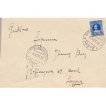 1929 ca. Vaticano , n° 9 isolato su lettera