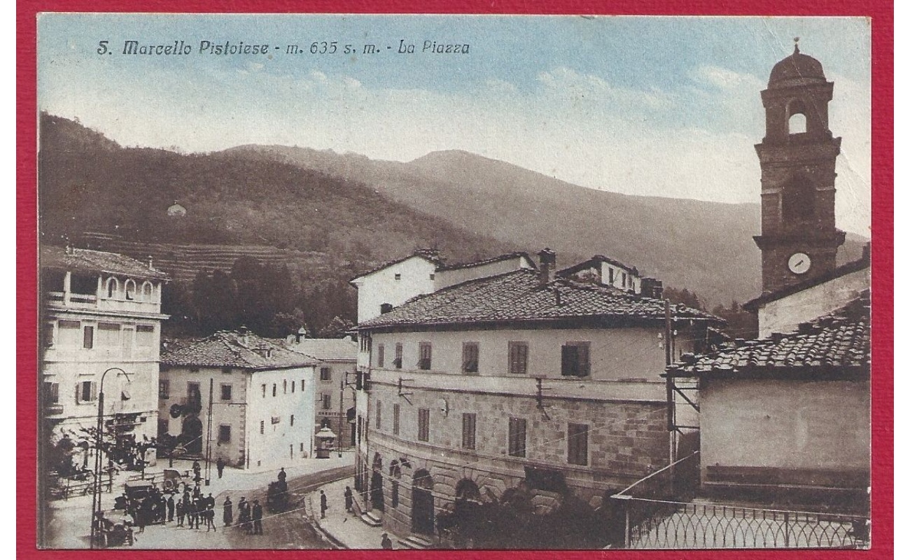 1930 San Marcello Pistoiese - La Piazza VIAGGIATA