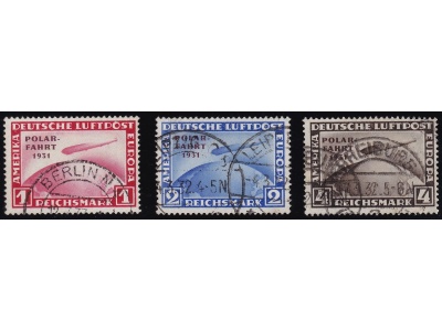 1931 Germania  PA 40/42  3 valori  SERIE USATA