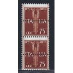 1932 REGNO, PA n° 12c  75 c. bruno giallo  COPPIA  MNH/**  VARIETA'