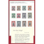1935 SAN MARINO - n° 193/204 , Delfico , 12 valori , MNH** - Certificato Bolaffi