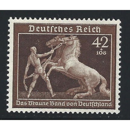 1938 Germania, n° 612 Quinto Nastro bruno  MNH/**