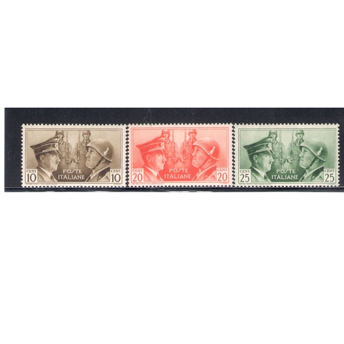 1938 Italia - Regno - Asse non Emessi - 3 valori -  MNH** - n. 457A/457C