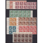 1940 Rep. Socialista Sovietica Lituania - n° 382/389  BLOCCO DI 10  MNH/**