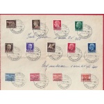 1941 Montenegro Occ. Italiana, n° 15/23 + T 6/8 10  13 valori  su frammento