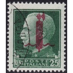 1944 Repubblica Sociale Italiana, n° 490 usato Cert. Chiavarello Firma Oliva