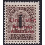 1945 GUIDIZZOLO, # 2, 1 lira su 10 cent bruno, MNH**