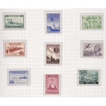 1947-48 Greece/Grecia, n° 545/552A 9 valori  MNH/**  PERFETTI