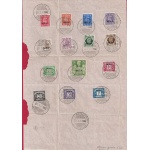 1947 MEF Occupazione Inglese - n° 6/14 + Tasse 1/5 annullo RODI 31 marzo 1947