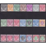 1951-55 MALAYSIAN STATES KELANTAN, SG 61/81  set of 21  MNH/**