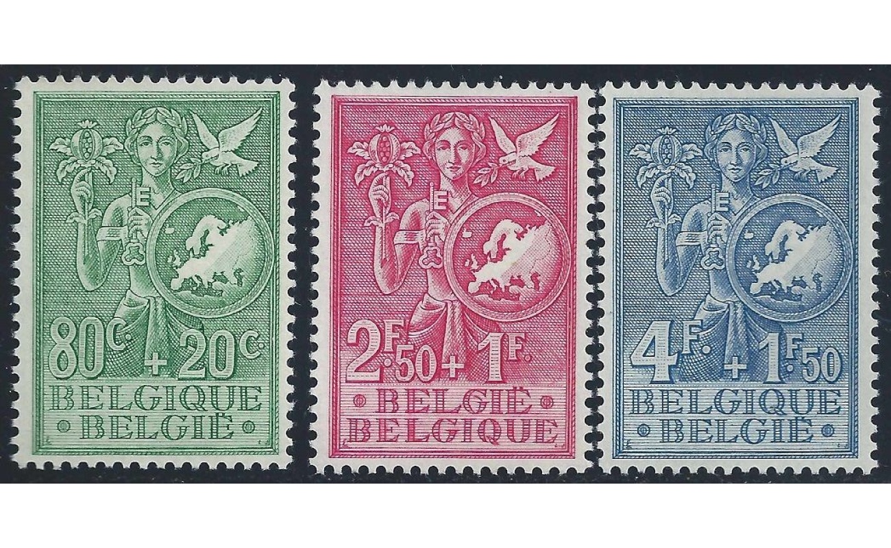 1953 Belgio, n. 927/929 - Ufficio gioventù - MNH **