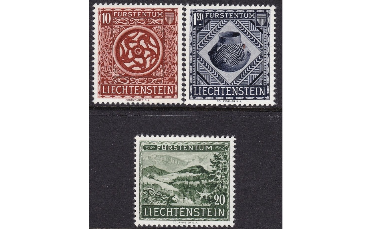 1953 Liechtenstein, Museo Vaduz , n 281/283 serie di 3 valori - MNH**