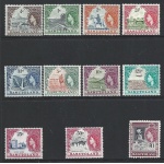 1961-63 BASUTOLAND - SG. n° 69/79  11 valori  MNH/**
