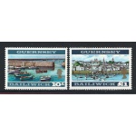 1969 GUERNSEY, n° 17a/18A  Vedute dentellature diverse MNH/**