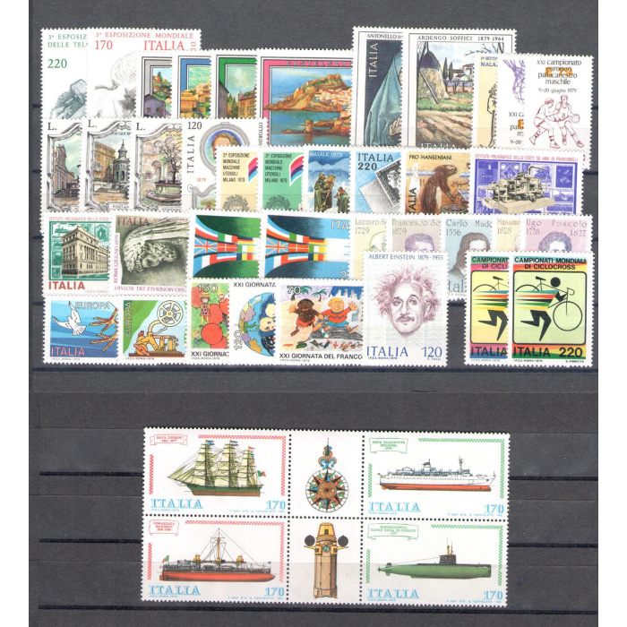 1979 Italia Repubblica , francobolli nuovi , Annata Completa 42 valori MNH**