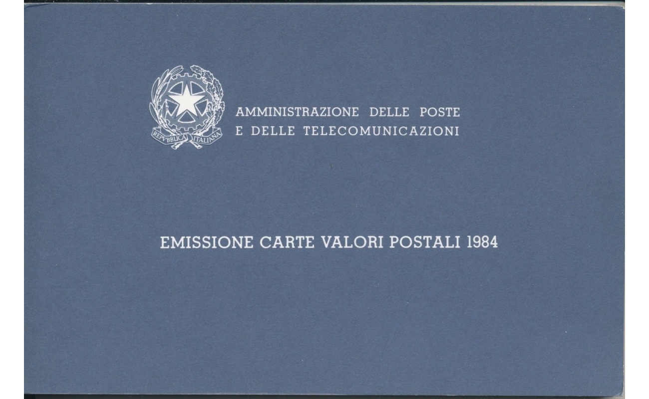 1984 ITALIA, Libretto Ufficiale Ministero poste e telecomunicazioni MNH**