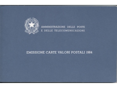 1984 ITALIA, Libretto Ufficiale Ministero poste e telecomunicazioni MNH**