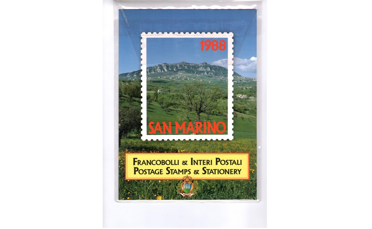 1988 San Marino Libro Ufficiale Annuale delle emissioni Filateliche MNH**