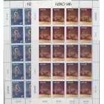 1993 EUROPA CEPT Faeroer 2  Minifogli "Arte Contemporanea" MNH**