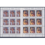 1993 EUROPA CEPT Jugoslavia 2 Minifogli "Arte Contemporanea" MNH**