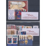 2001 Vaticano , Francobolli nuovi ,  Annata Completa 32 valori + 1 Foglietto + 1 Libretto +  Automatici -  MNH **