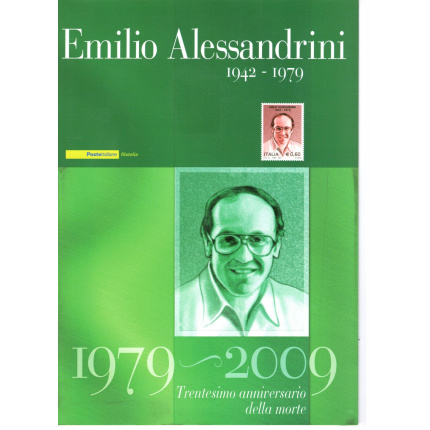 2009 Italia - Repubblica , Folder - Emilio Alessandrini n° 208  MNH**