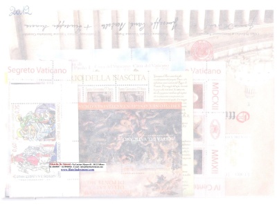 2012 Vaticano ,francobolli nuovi, Annata Completa, 21 val + 7 BF + 1 Libretto