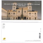 2016 FRANCIA EMISSIONE CONGIUNTA CON ITALIA VILLA MEDICI Bloc Souvenir MNH**