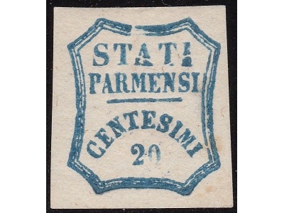1859 Parma Governo Provvvisorio, n° 15b MLH/* Certificato Raybaudi