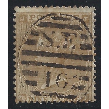 1862 GRAN BRETAGNA - n° 23 9p. giallo bistro USATO