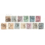 1872-80 CEYLON - SG n° 121/134  13 valori (see scan)  USED