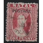 1875 NATAL - SG n° 76  1d. rose  USED