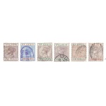 1886-87 ST. LUCIA - SG n° 39/42  4 values USED