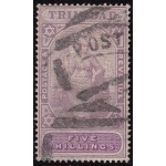 1901 TRINIDAD, SG n° 132  5s. lilac and mauve USED