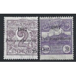 1917 SAN MARINO, n° 51/52  2 valori  MNH/**
